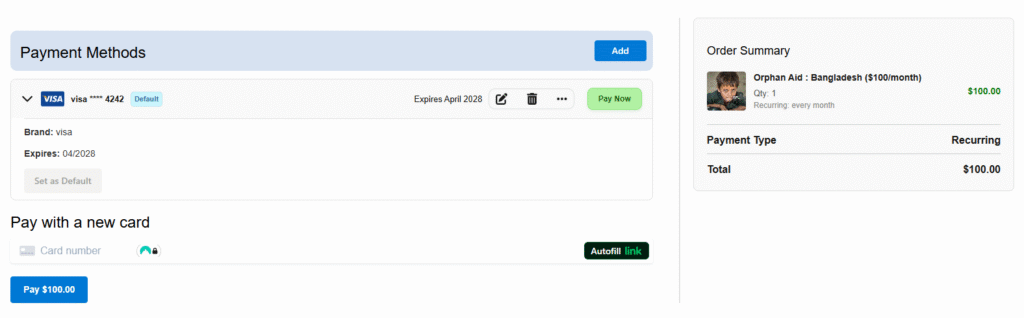 Payment Check out